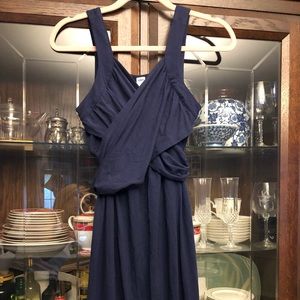 Old Navy blue maxi maternity dress